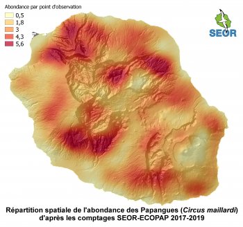 Répartition de l'abondance du Papangue